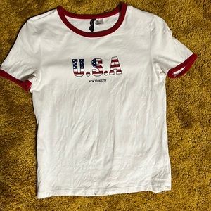 Small H&M Divided USA shirt